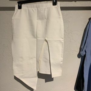 Windsor White Asymmetrical Skirt